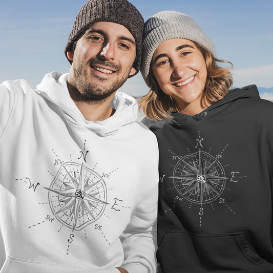 Adult True North Compass Hoodie | Unisex Fit