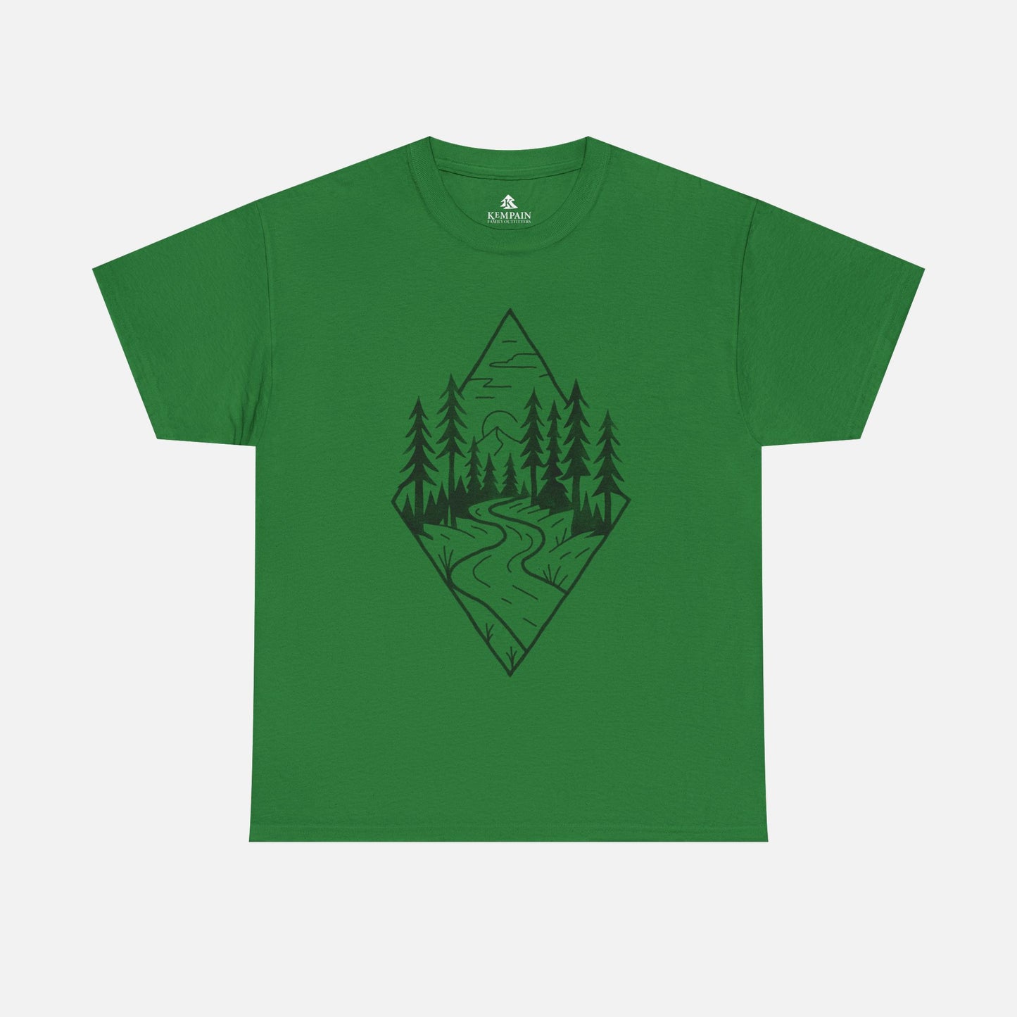 Turf Green Winding Path Tee Inspired by winding paths, towering trees, and the quiet serenity of the forest, the Trailblazer Tee features our Timberline Trails hand-drawn nature path illustration.