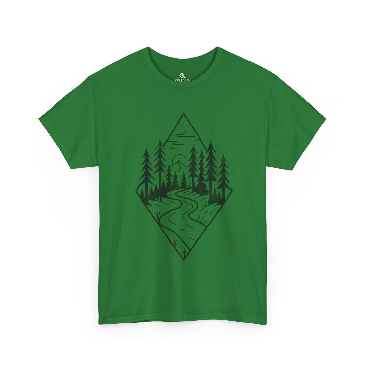 Turf Green Winding Path Tee Inspired by winding paths, towering trees, and the quiet serenity of the forest, the Trailblazer Tee features our Timberline Trails hand-drawn nature path illustration.