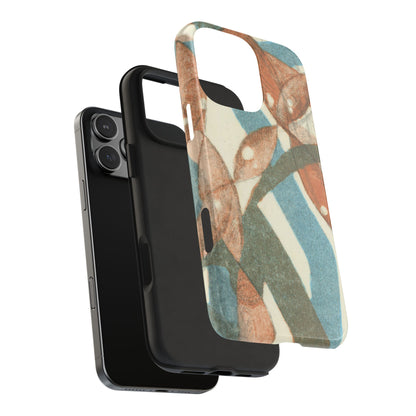 Earth Tone Monotype Print Phone Case – Unique, Artistic & Durable Protection