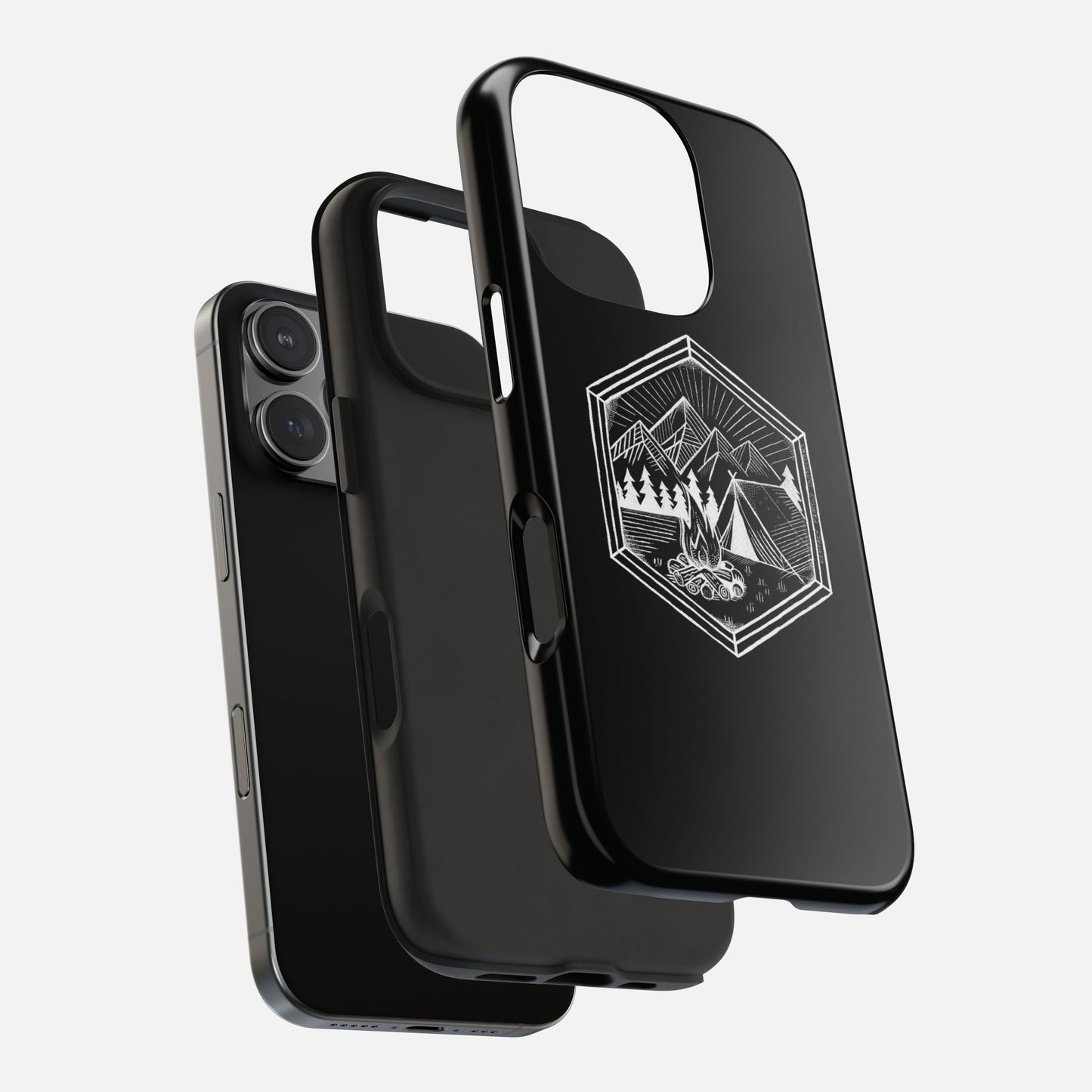 Nature's Refuge Phone Case - Geometric Wilderness Design