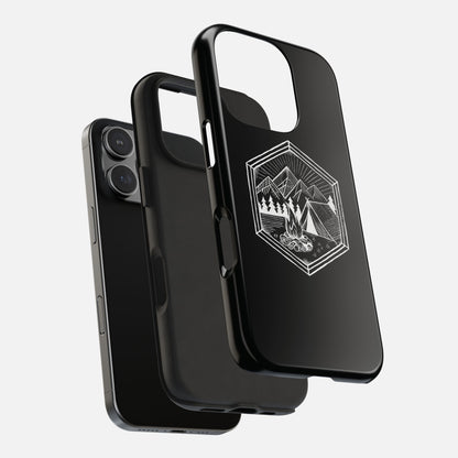 Nature's Refuge Phone Case - Geometric Wilderness Design