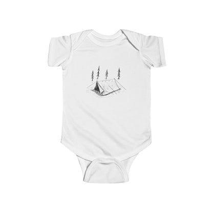 Baby Tent in the Woods Bodysuit