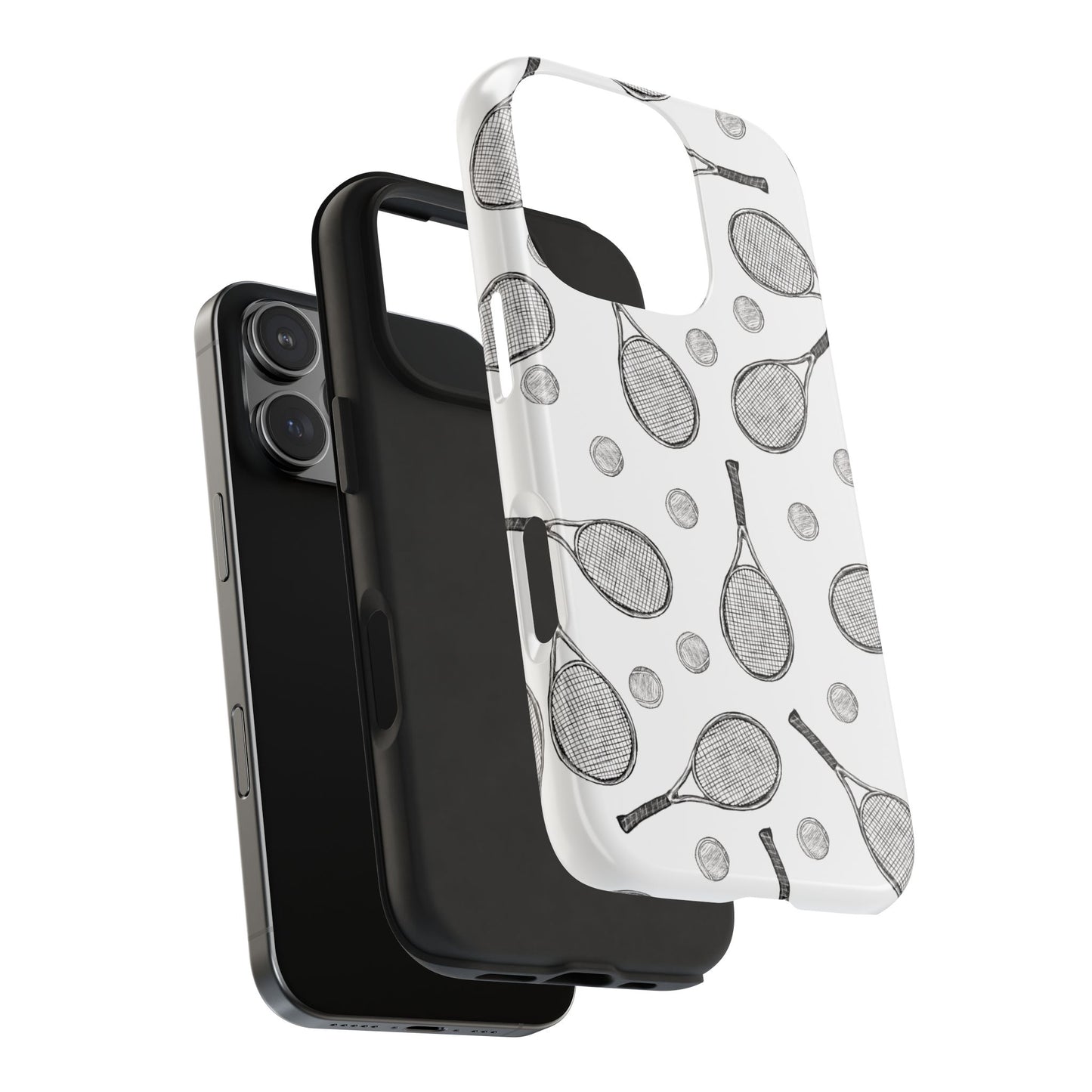 Tennis Racket & Ball Phone Case – Sleek & Durable Protection