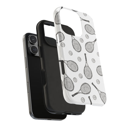 Tennis Racket & Ball Phone Case – Sleek & Durable Protection