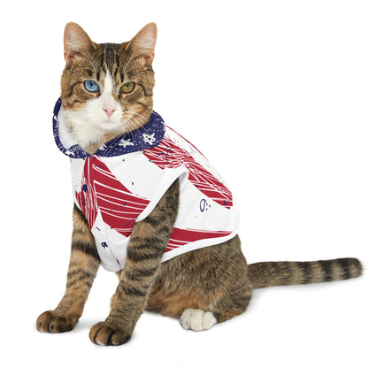 American Flag Pet Hoodie