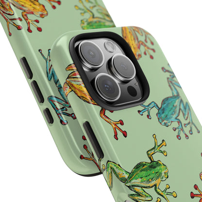 Tree Frog Phone Case, Nature-Inspired Design for iPhone and Samsung, Durable & Stylish Accessory for Frog Lovers