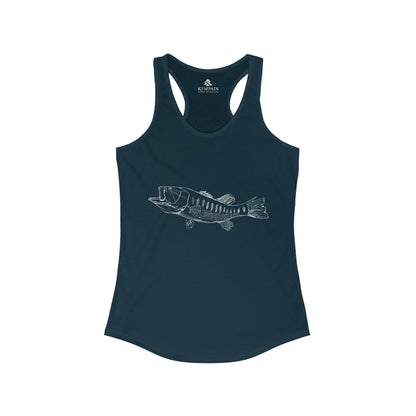 Women's Largemouth Bass Racerback Tank Top