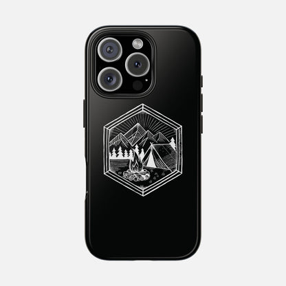 Nature's Refuge Phone Case - Geometric Wilderness Design