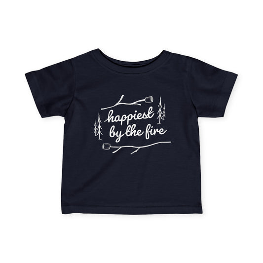 Infant Tee - Happiest By the Fire - Marshmellows and Sticks