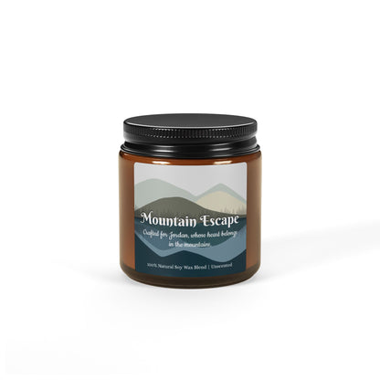 Soy Candle - Mountain Escape Personalized with Name - 2 sizes Available