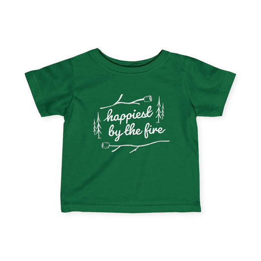 Infant Tee - Happiest By the Fire - Marshmellows and Sticks