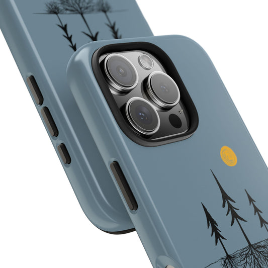 Tree Roots & Sun Phone Case – Nature-Inspired Artistic Protection