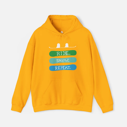 Men's Ride, Snow, Repeat Hoodie | Unisex Fit