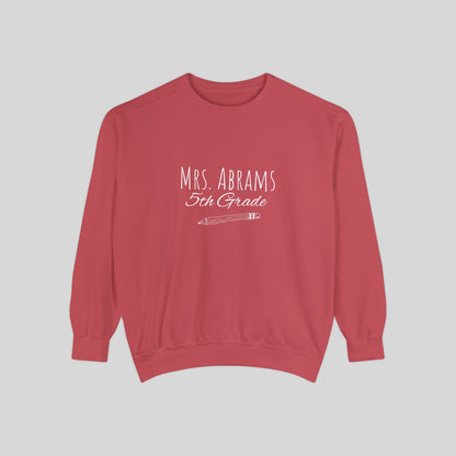 Personalized Teacher Sweatshirt, Teacher and Grade Personalized Crewneck Sweater, First Day of School Sweater, Unisex Crewneck Sweater.