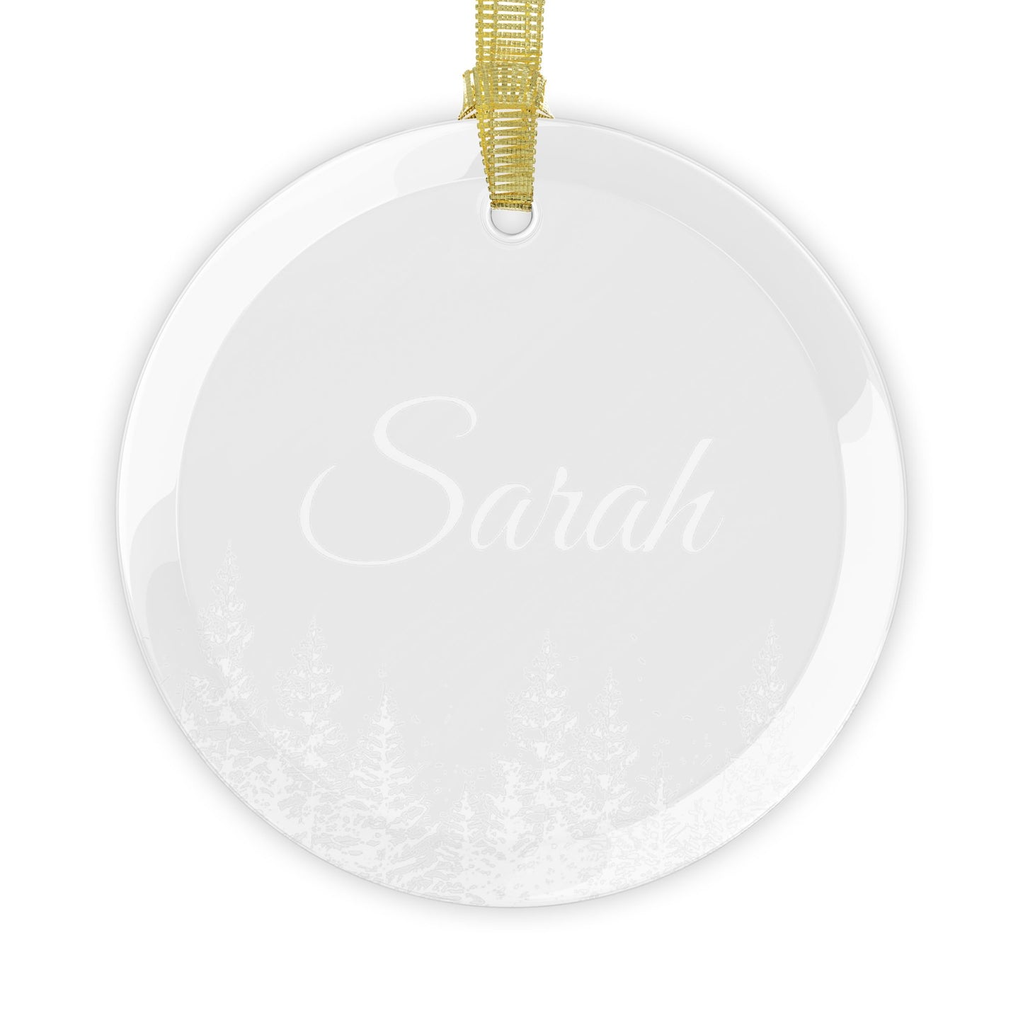 Personalized Tree Glass Ornaments, Christmas Tree Decorations, Custom Name Glass Baubles, Holiday Ornaments, Tree Ornament Gift, Festive