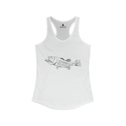Women's Largemouth Bass Racerback Tank Top