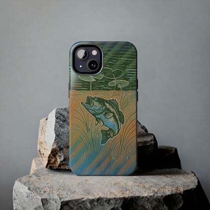 Bass Under Lily Pads Phone Case