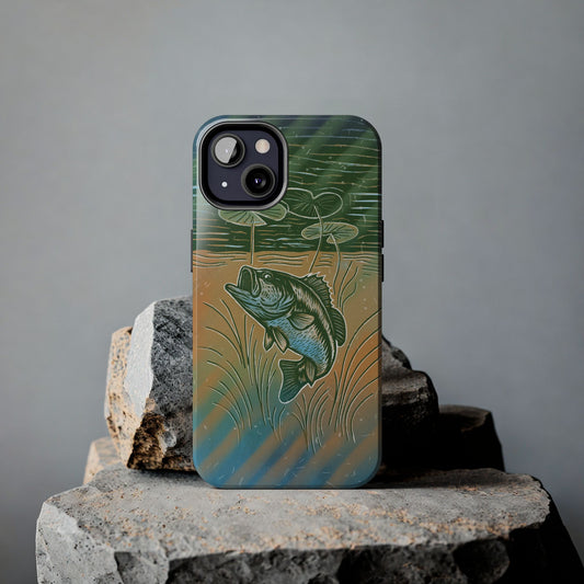 Bass Under Lily Pads Phone Case