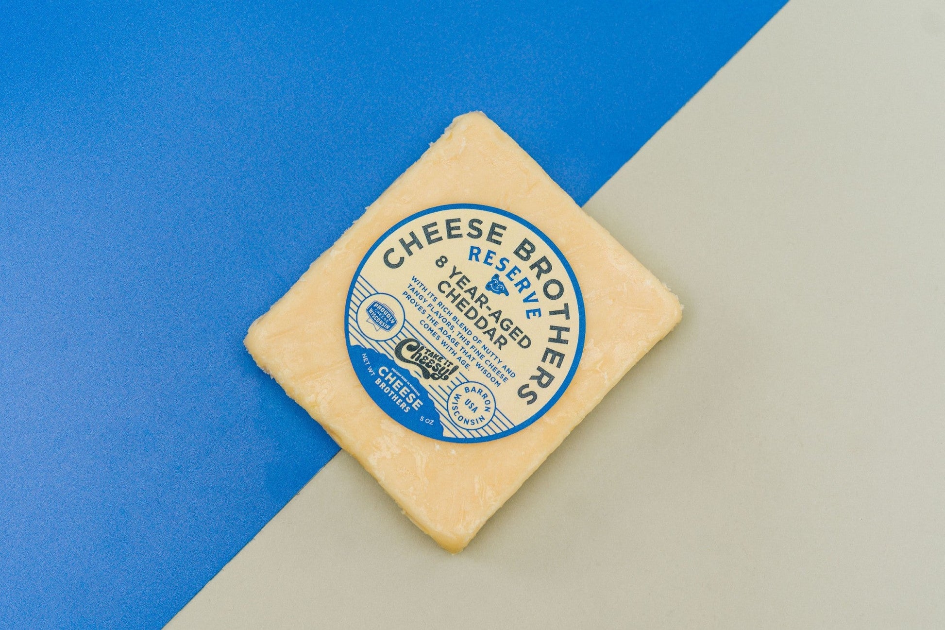 8-Year Aged White Cheddar Aged Cheese by Cheese Brothers, Inc.