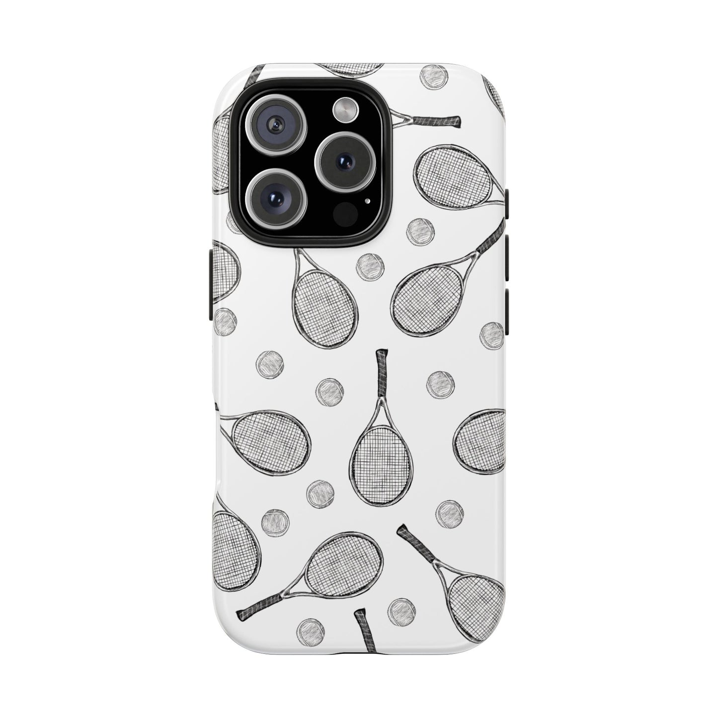 Tennis Racket & Ball Phone Case – Sleek & Durable Protection