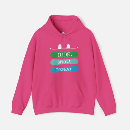 Men's Ride, Snow, Repeat Hoodie | Unisex Fit