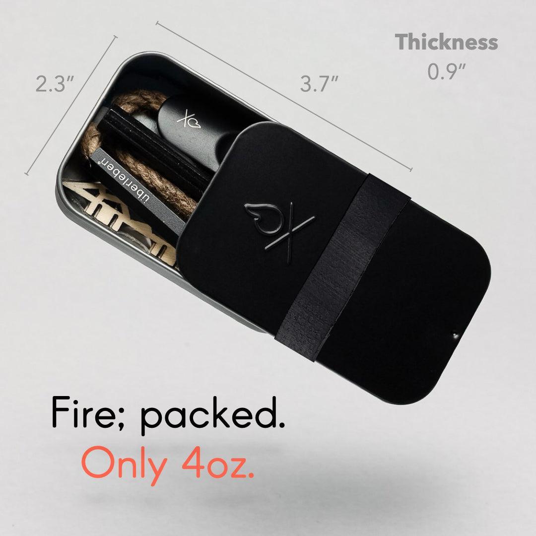 A complete fire kit; only 4oz. | Überleben® Fire Starter for by Überleben