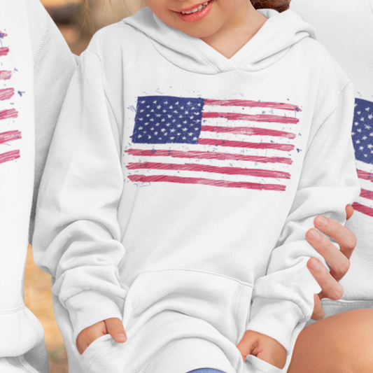 Toddler American Flag Hoodie