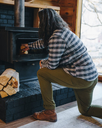 MuskOx Grand Flannel | 8.9oz Heavyweight | Charcoal Gingham