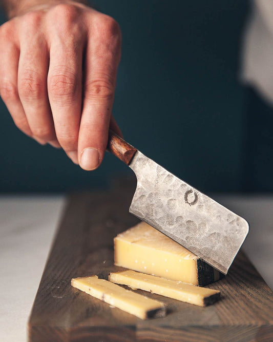 The Hand-Forged Cheese Knife Set | Stainless Steel & Hardwood