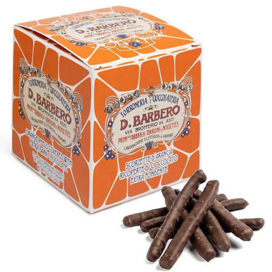 D. Barbero - 'Extra Dark Chocolate' Covered Orange Peel (150G) by The Epicurean Trader