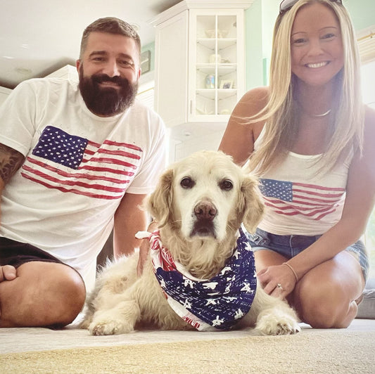 American Flag Pet Bandana