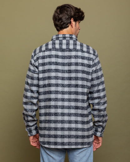 MuskOx Grand Flannel | 8.9oz Heavyweight | Charcoal Gingham