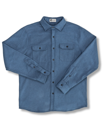 MuskOx Grand Flannel | 8.9oz Heavyweight Cotton | Lake Blue
