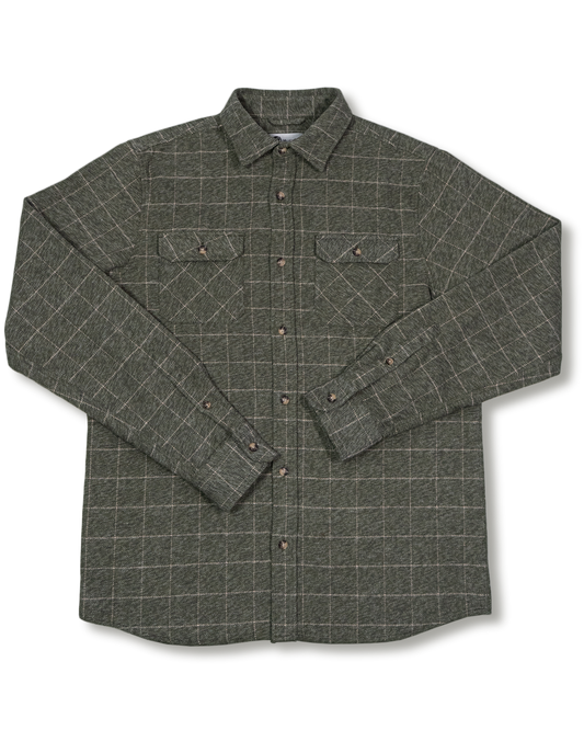MuskOx Grand Flannel | 8.9oz Heavyweight | Moss Green
