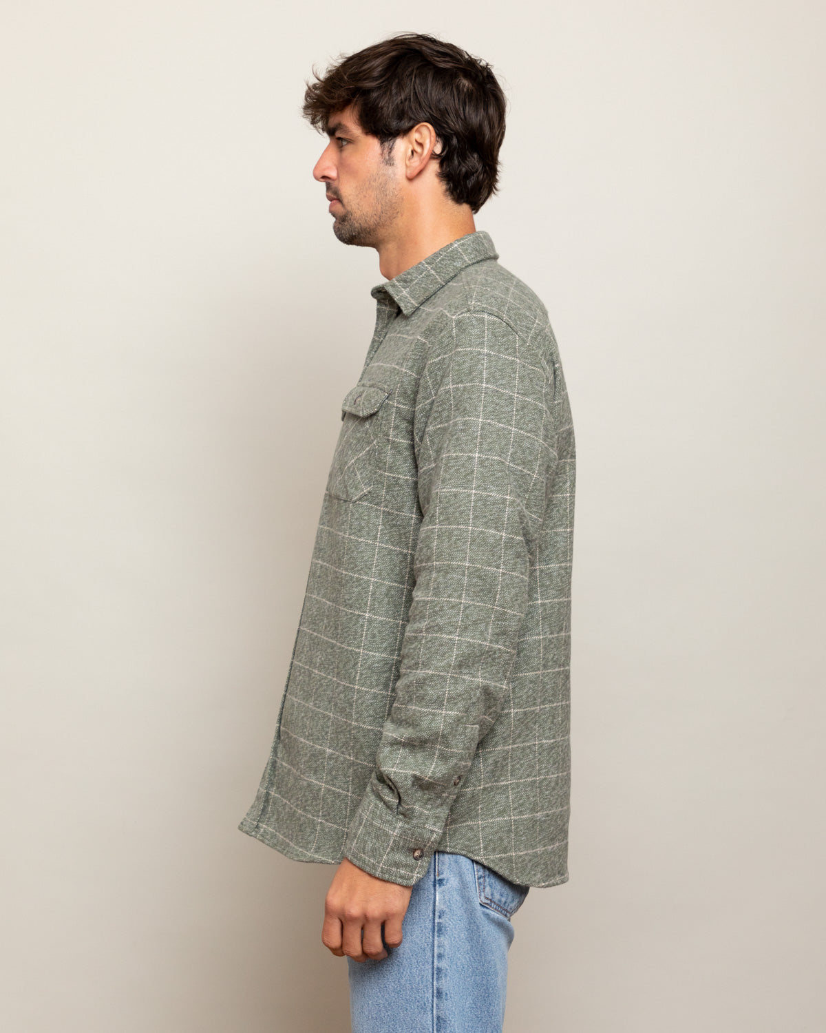 MuskOx Grand Flannel | 8.9oz Heavyweight | Moss Green