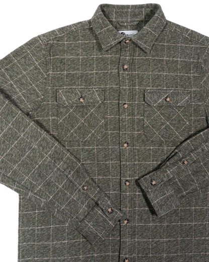 MuskOx Grand Flannel | 8.9oz Heavyweight | Moss Green