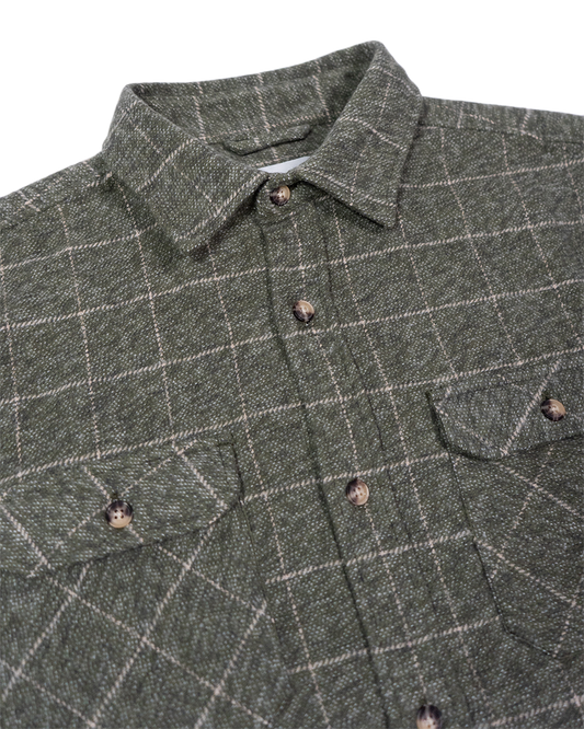 MuskOx Grand Flannel | 8.9oz Heavyweight | Moss Green