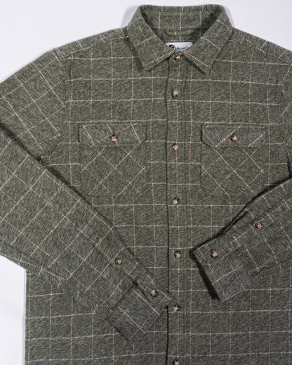 MuskOx Grand Flannel | 8.9oz Heavyweight | Moss Green