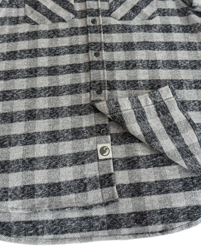 MuskOx Grand Flannel | 8.9oz Heavyweight | Charcoal Gingham