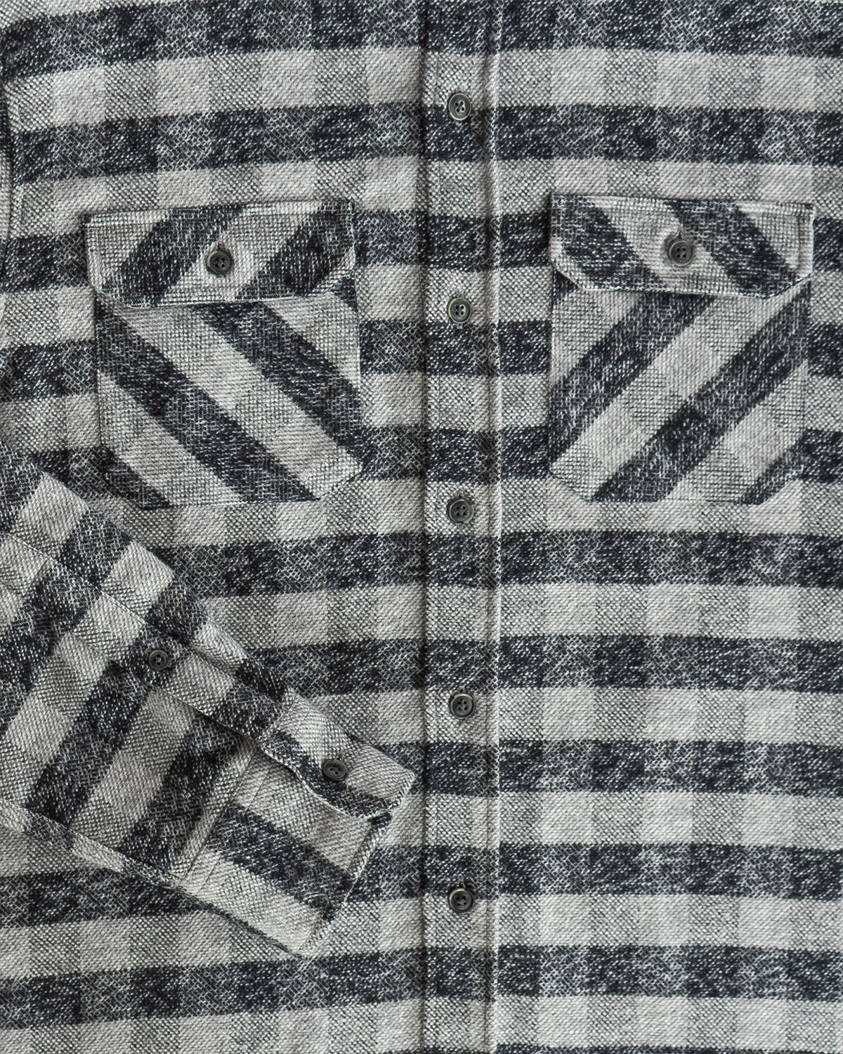 MuskOx Grand Flannel | 8.9oz Heavyweight | Charcoal Gingham