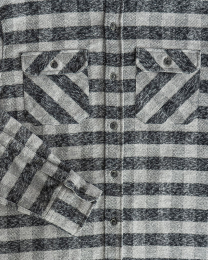 MuskOx Grand Flannel | 8.9oz Heavyweight | Charcoal Gingham