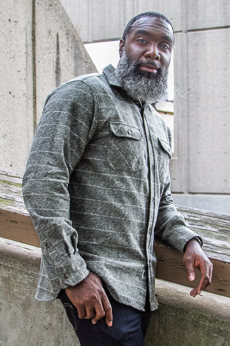 MuskOx Grand Flannel | 8.9oz Heavyweight | Moss Green