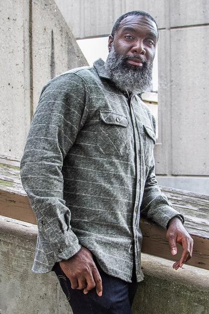 MuskOx Grand Flannel | 8.9oz Heavyweight | Moss Green