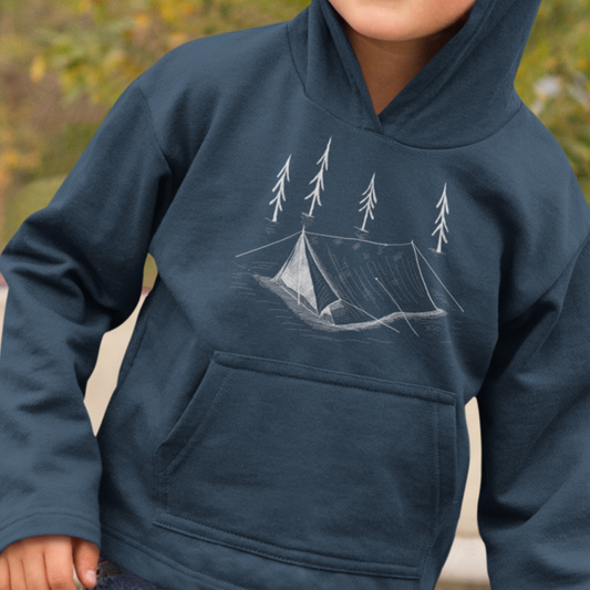Camping Tent - Kids Hoodie