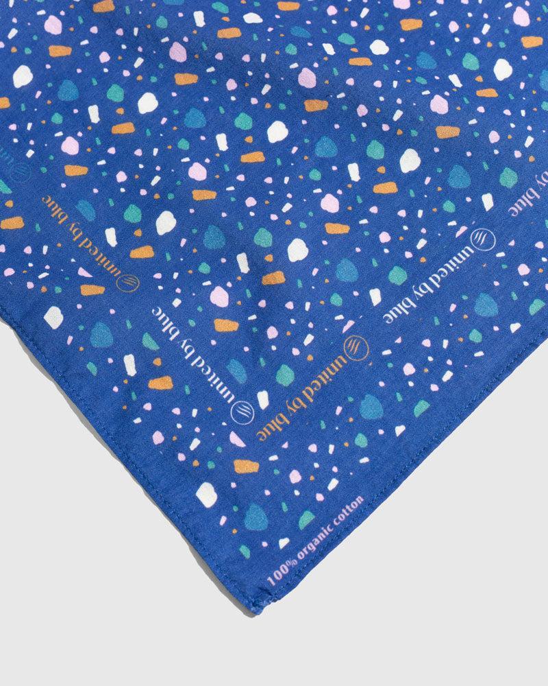 Lagoon Organic Cotton Bandana from United By Blue displayed on a white background.