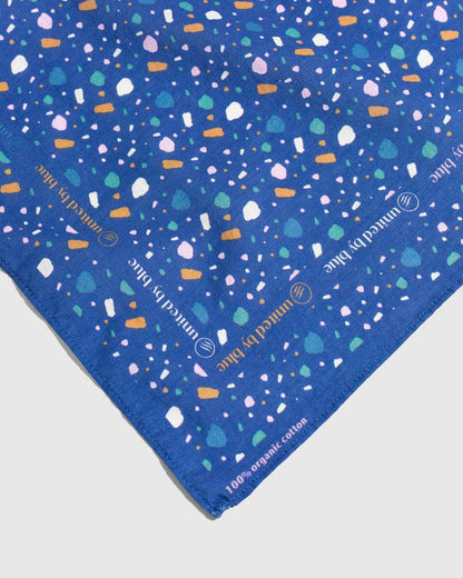 Lagoon Organic Cotton Bandana from United By Blue displayed on a white background.
