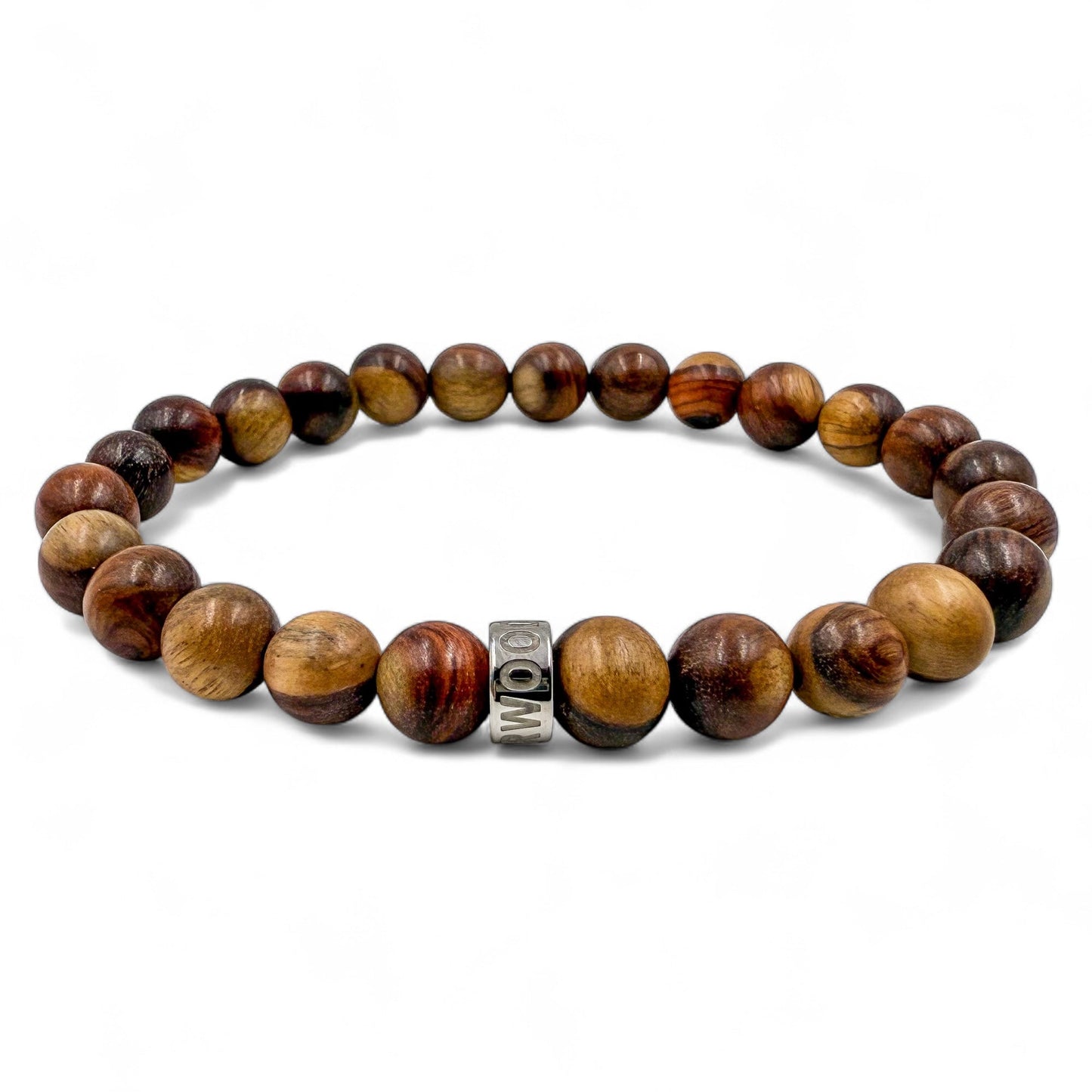The Mahogany & Steel Bracelet | Handcrafted