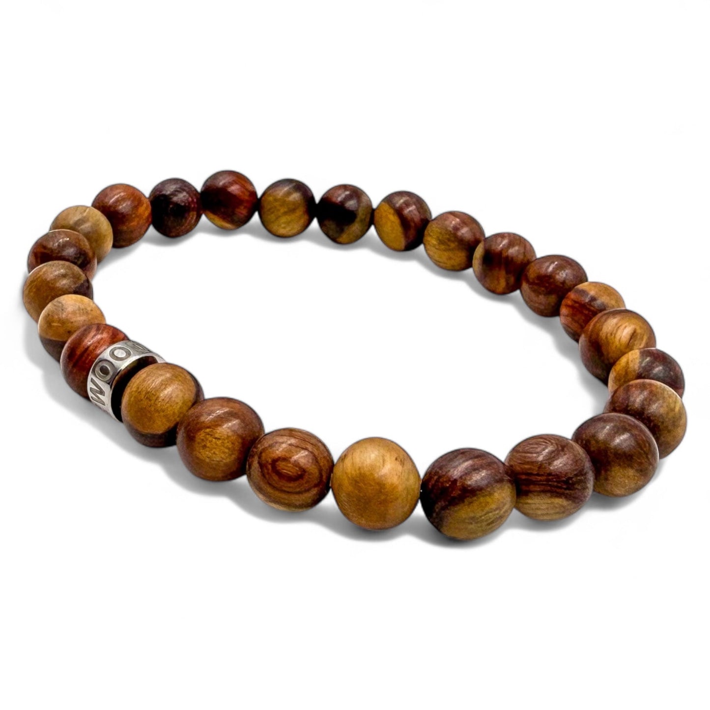 The Mahogany & Steel Bracelet | Handcrafted
