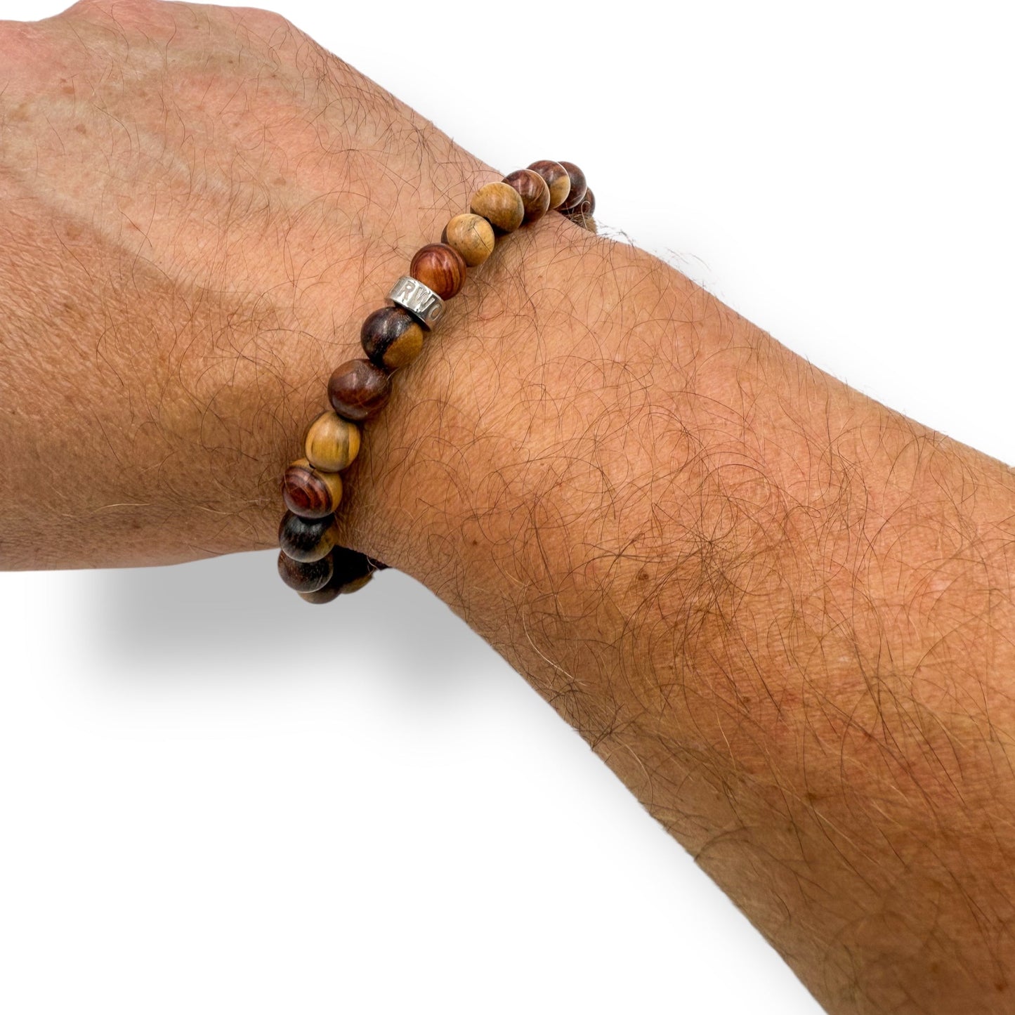 The Mahogany & Steel Bracelet | Handcrafted
